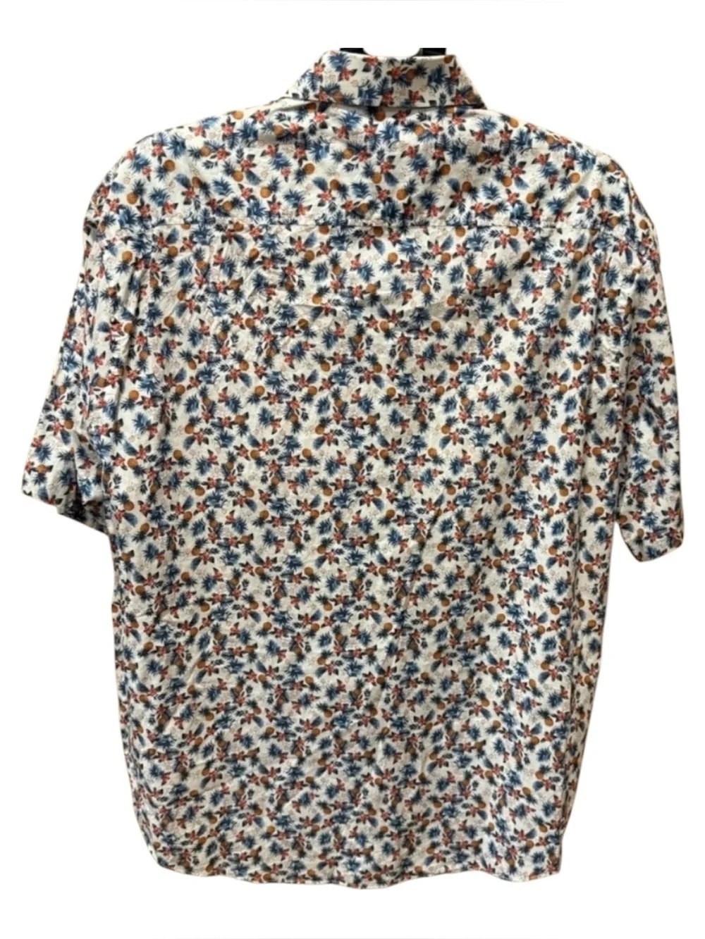 Joseph Abboud Hawaiian Shirt Floral Print Camp Collar Short Sleeve Men XXL